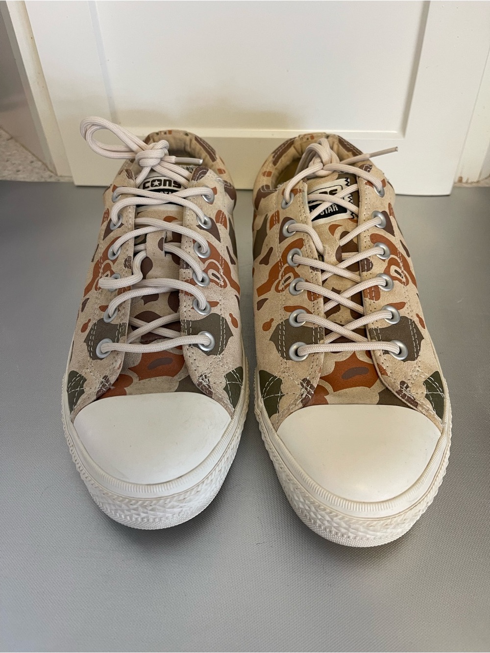 Converse Chuck Taylor Low Top Camo Sneakers - Beige/Tan/Olive Low  Men’s Sz 10.5